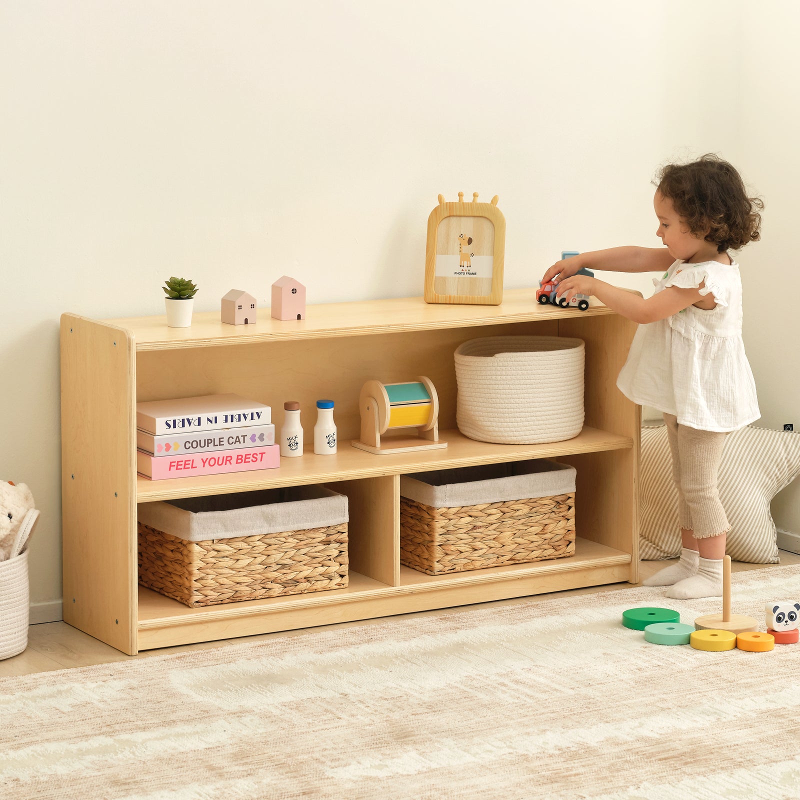 Kids Classroom Organizer 2-Shelf