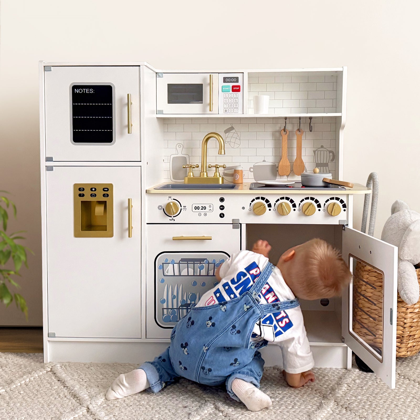 Wooden Kids Kitchen Playset