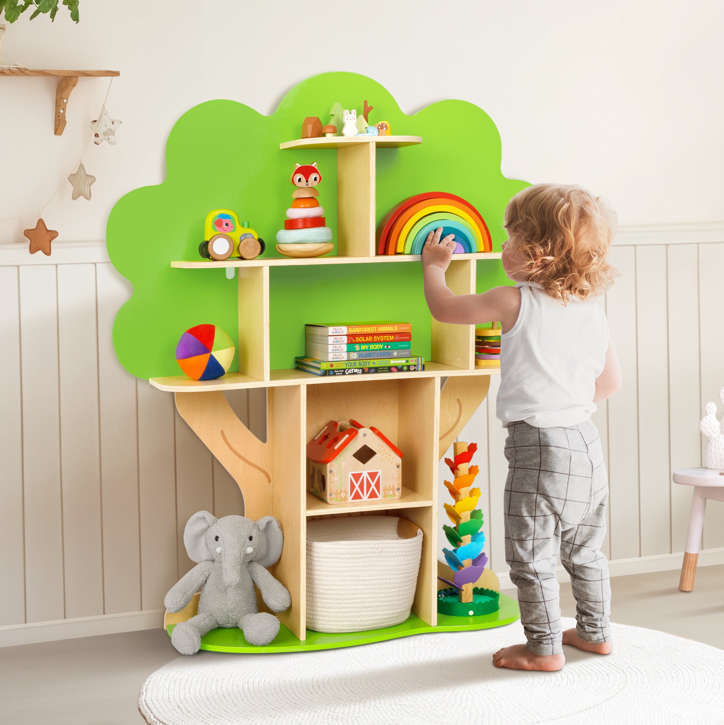 OOOK Tree Bookshelf for Kids Reading Nook