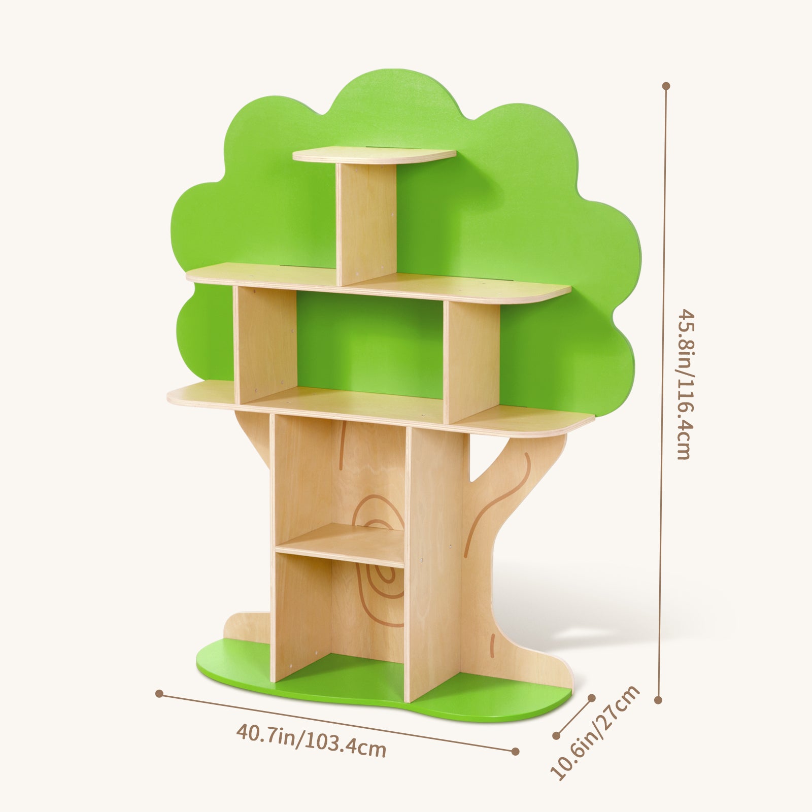 OOOK Tree Bookshelf for Kids Reading Nook