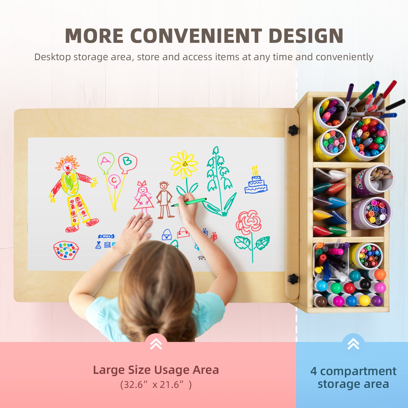 Kids Art Table and 2 Chairs