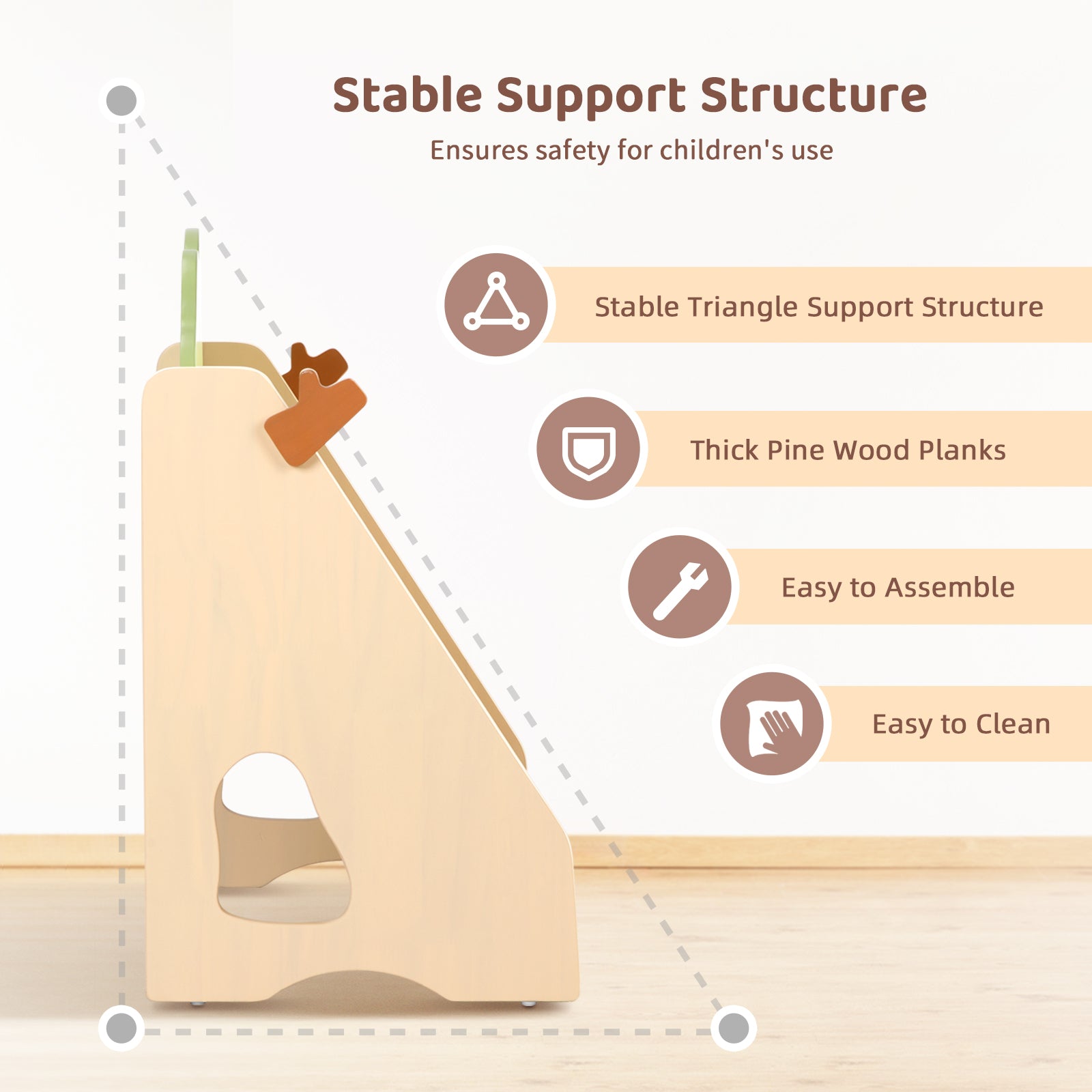 OOOK Premium Pine Baby Bookshelf