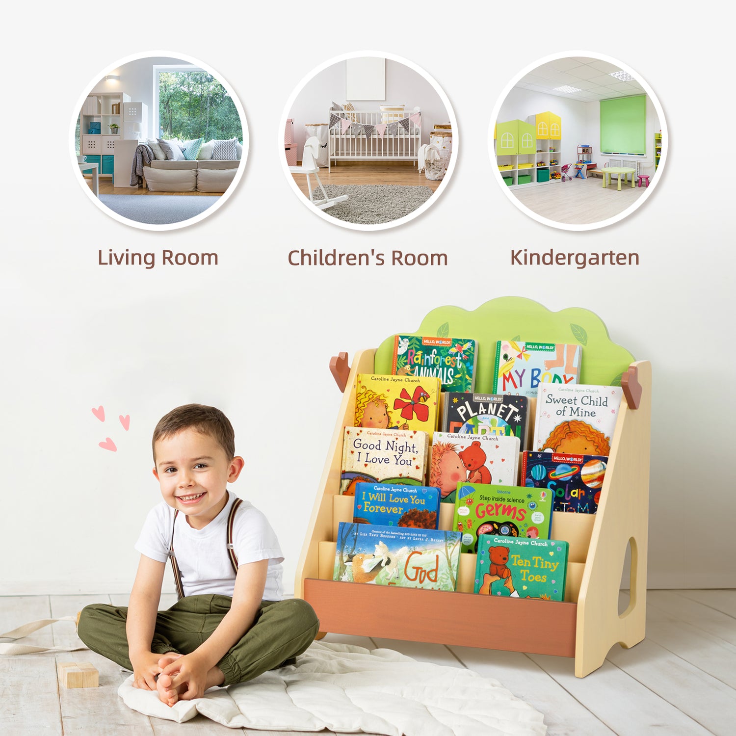 Premium Pine Baby Bookshelf