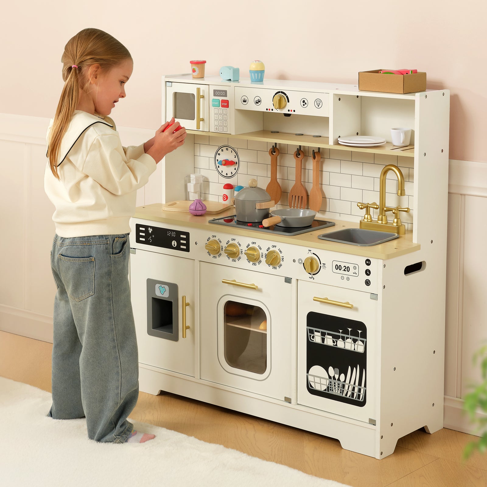 Kids Play Kitchen Set