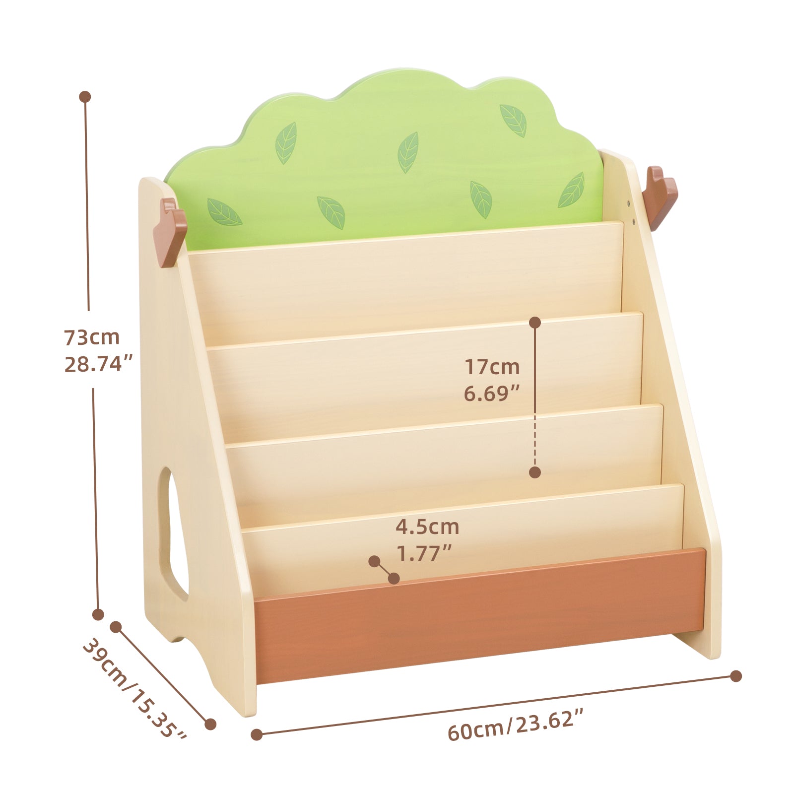 OOOK Premium Pine Baby Bookshelf