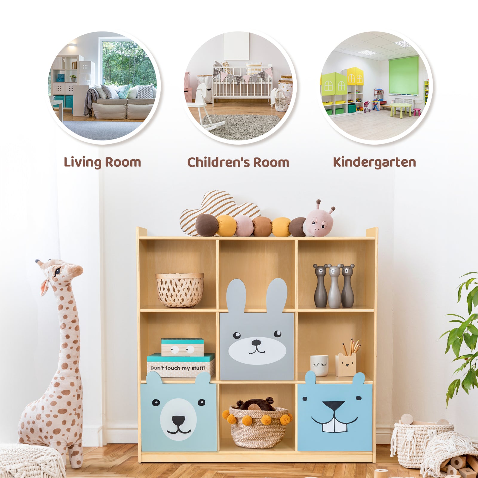 OOOK Montessori 9-Section Storage Cabinet