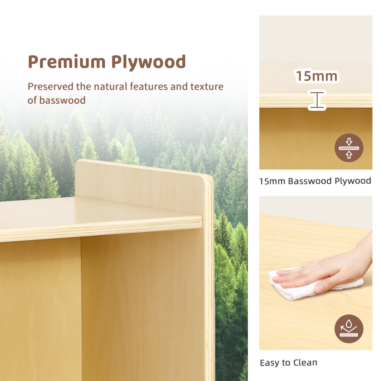 Montessori 10-Section Storage Cabinet