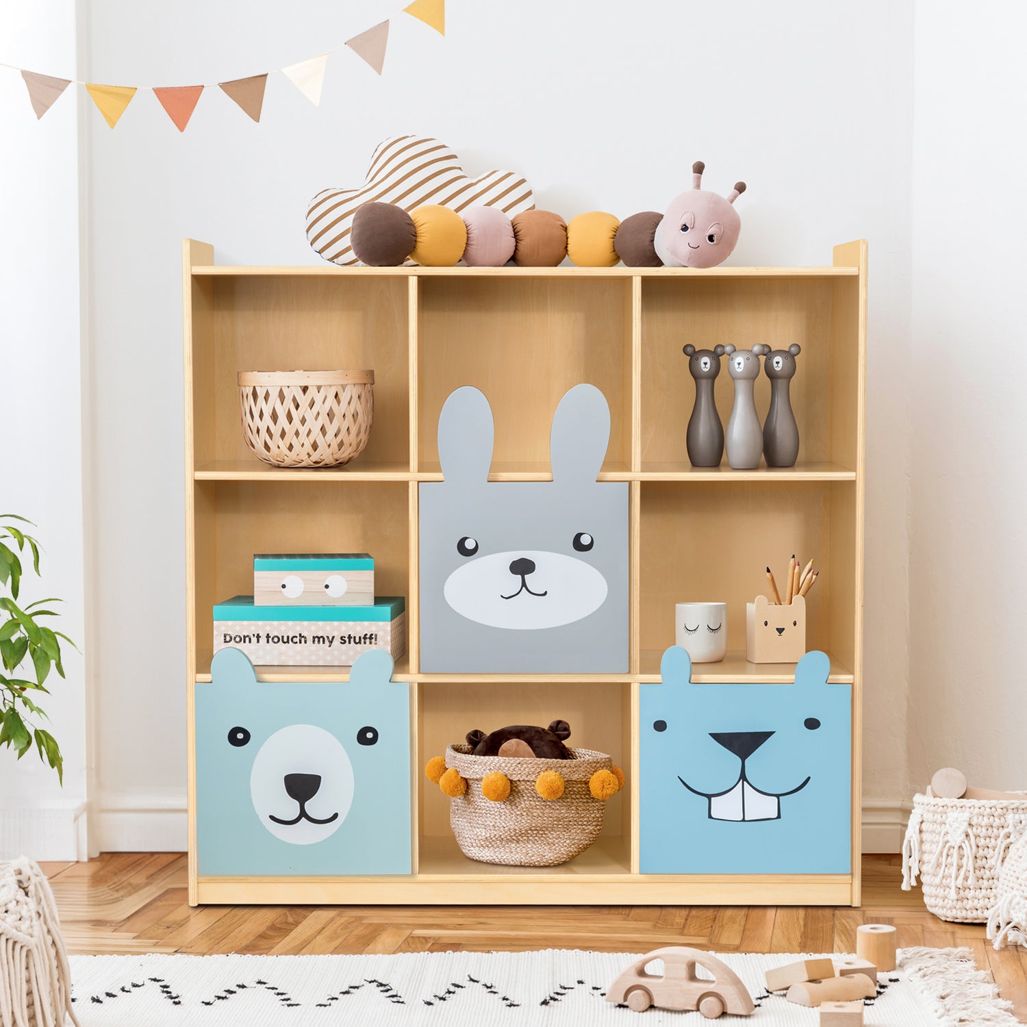 Montessori 10-Section Storage Cabinet