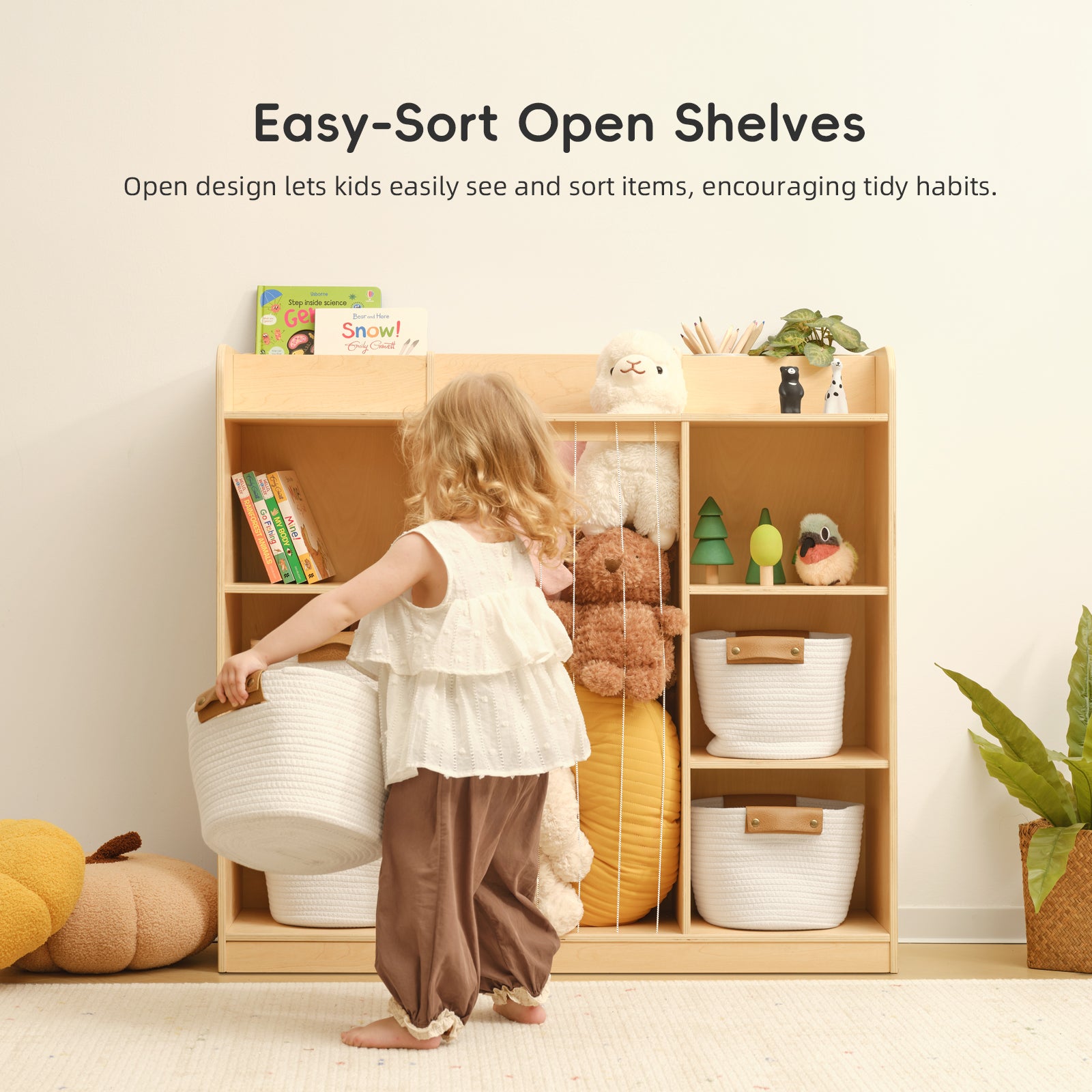 OOOK Wooden Toy Storage & Display Organizer