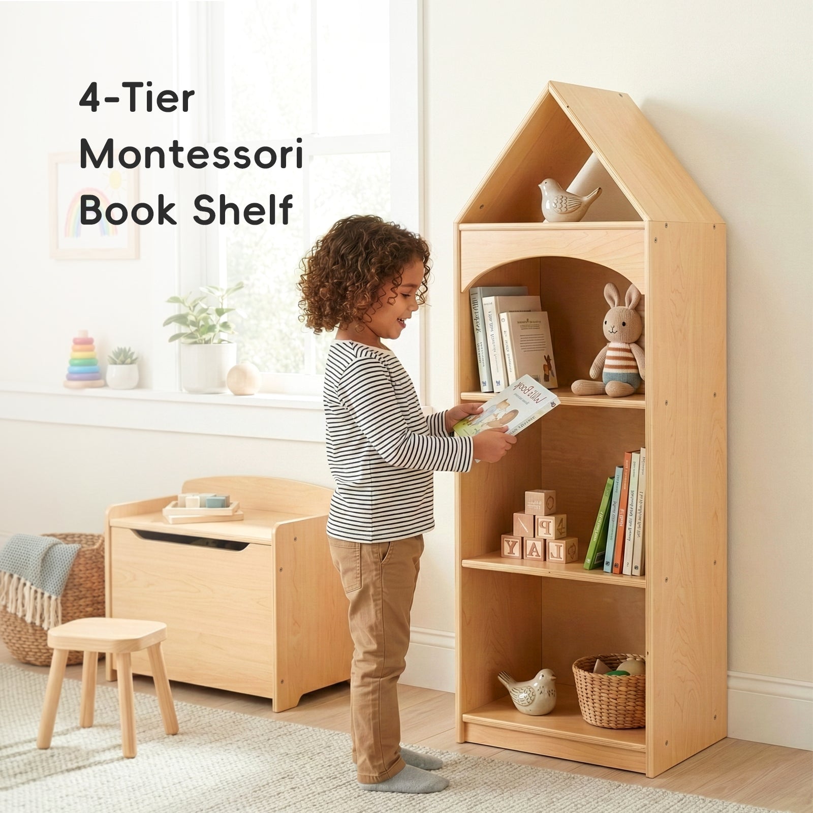 OOOK 4-Tier Adorable House Design Kids&