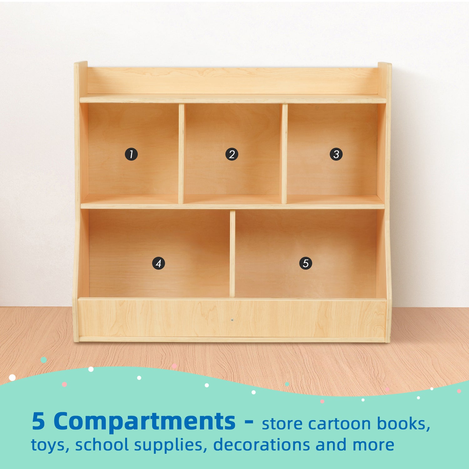 Kids Bookshelf and Toy Storage