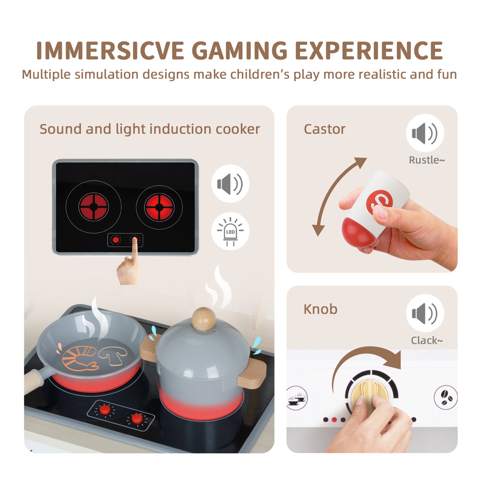 OOOK Kids Play Kitchen Set