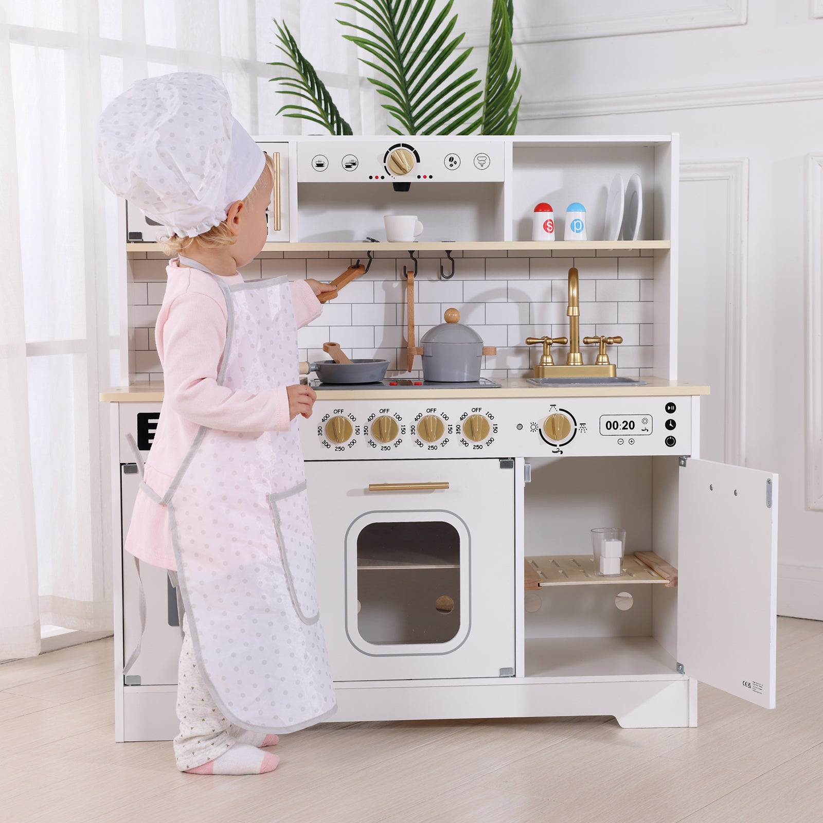 Kids kitchen white online