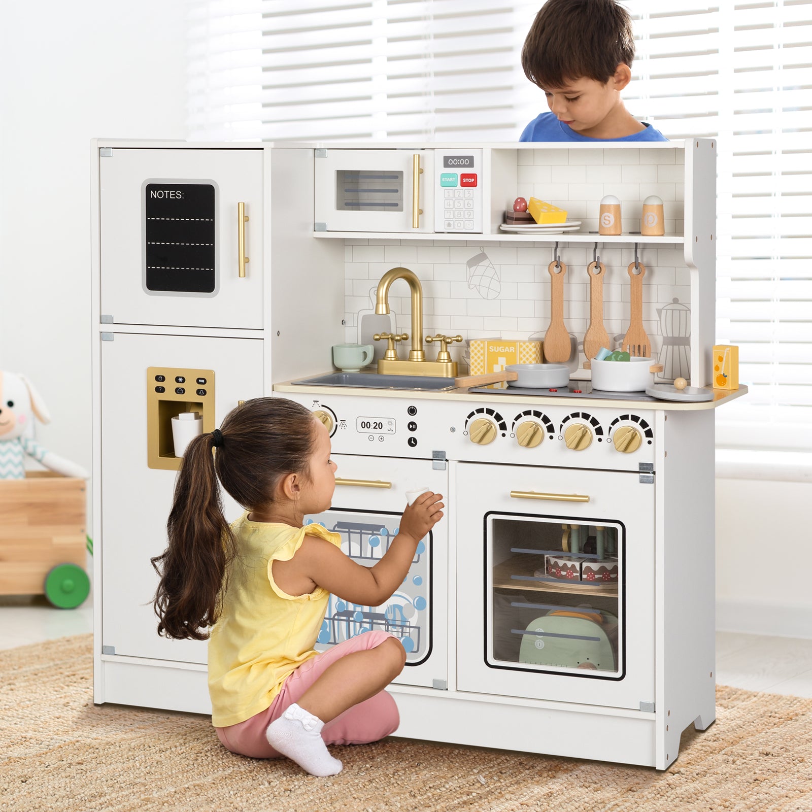 Wooden Kids Kitchen Playset