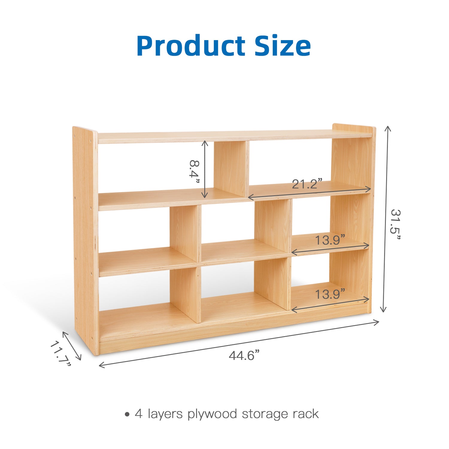 Montessori 8-Section Storage Cabinet