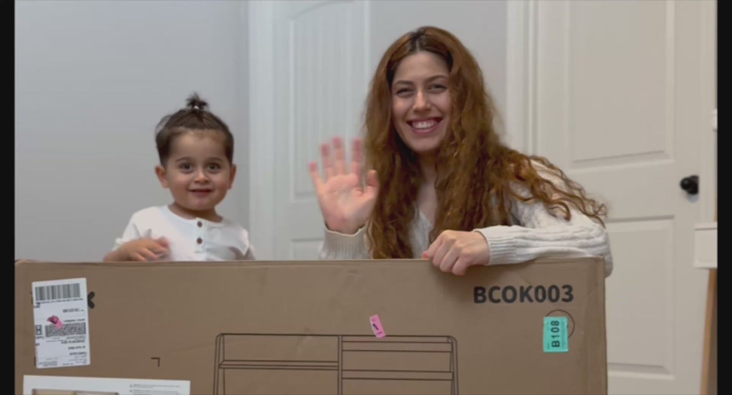 2 in 1 Montessori Bookshelf and Toy Organizer