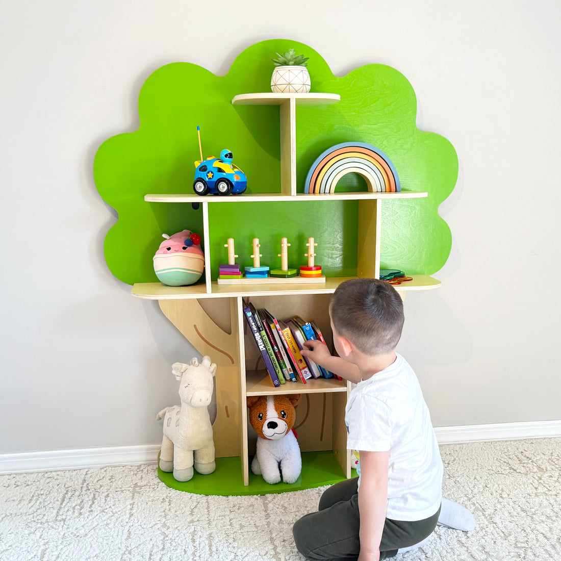 Tree Bookshelf for Kids Reading Nook