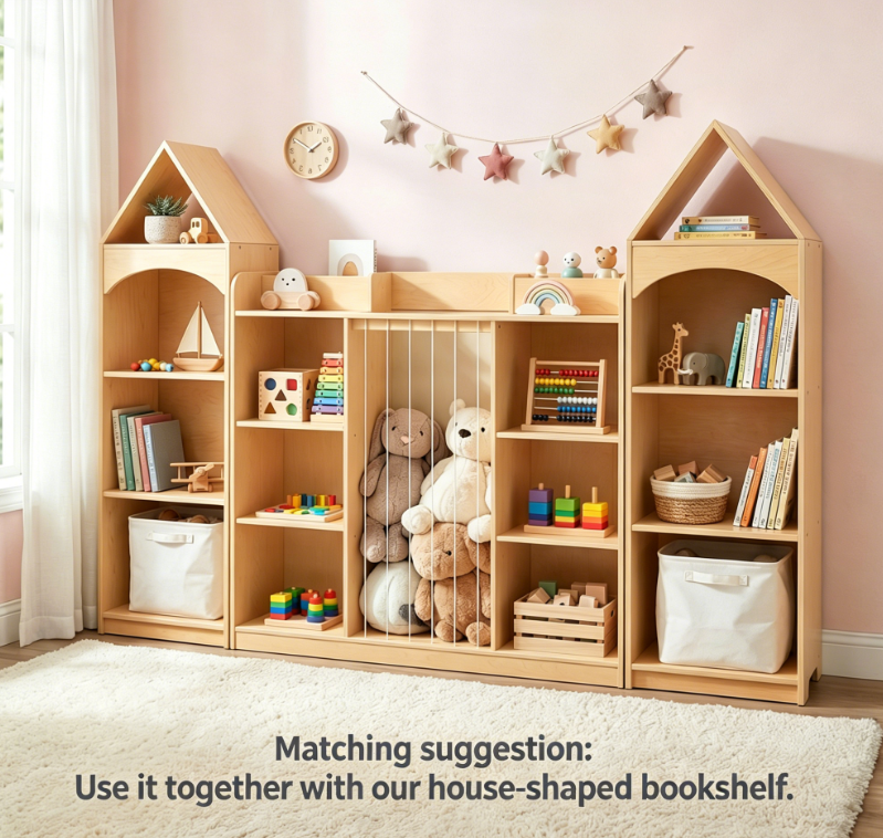 OOOK Wooden Toy Storage &amp; Display Organizer