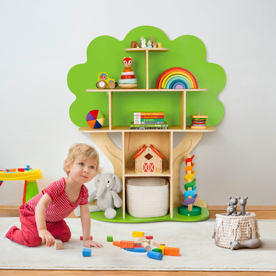 OOOK Tree Bookshelf for Kids Reading Nook