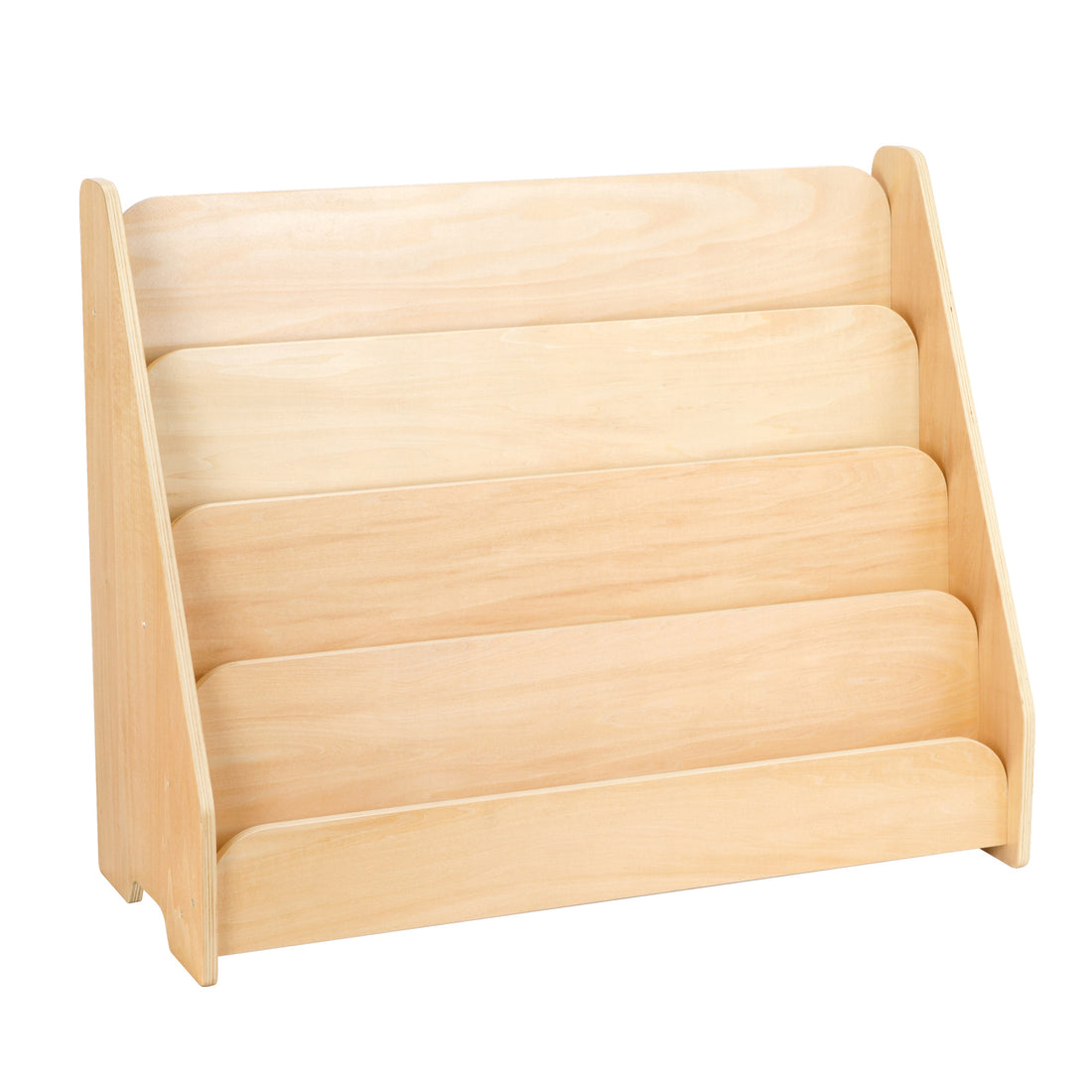 OOOK Kids Wooden 4-Tier Bookshelf,Front Facing Book Display Shelf