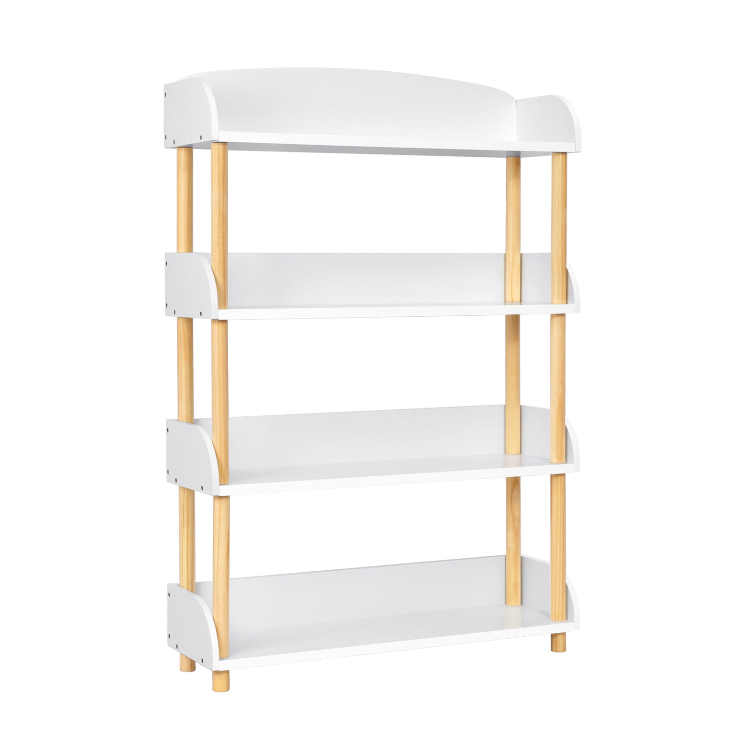 4-Tier Wooden Open Shelf Bookcase