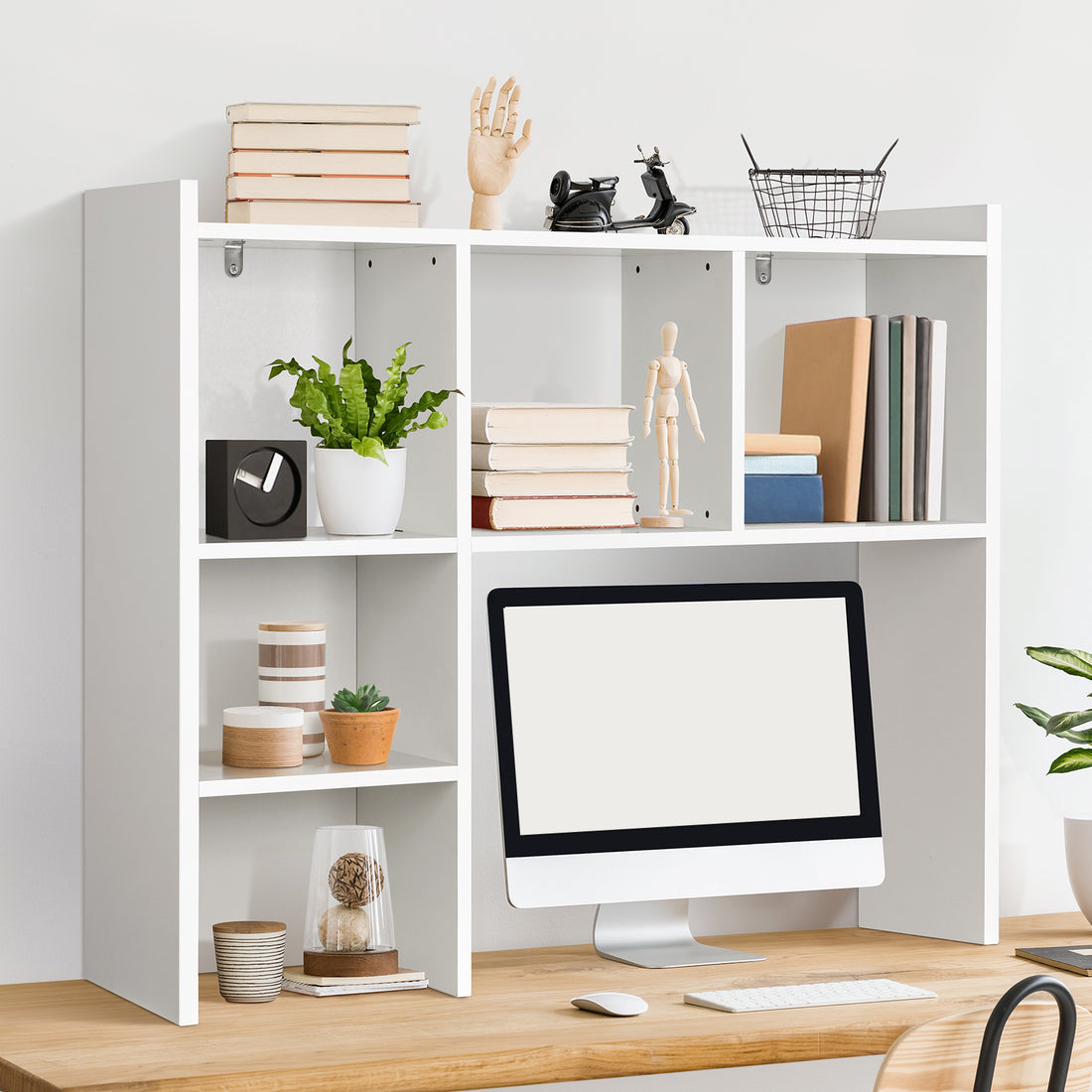 Desktop Bookshelf with 5 Shelves