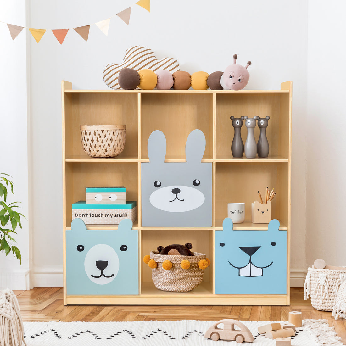 Montessori 10-Section Storage Cabinet