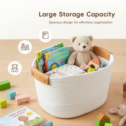 OOOK Storage Basket Set, 3 Pack Baskets for Shelves