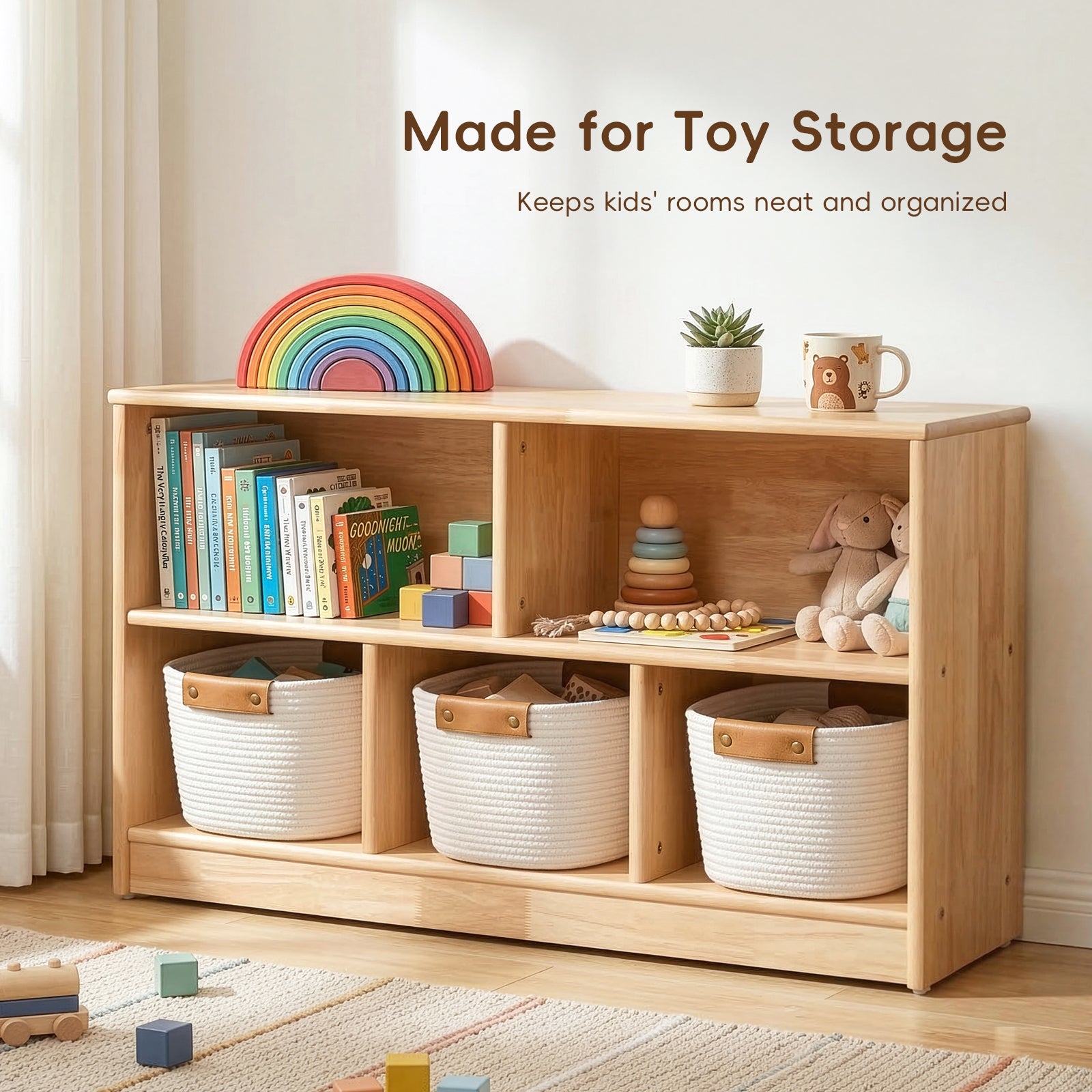 OOOK Storage Basket Set, 3 Pack Baskets for Shelves