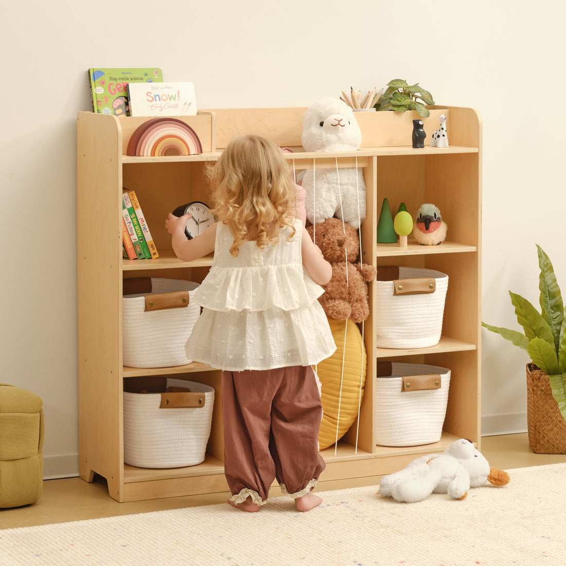 OOOK Wooden Toy Storage &amp; Display Organizer