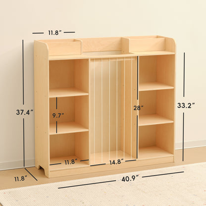 OOOK Wooden Toy Storage &amp; Display Organizer