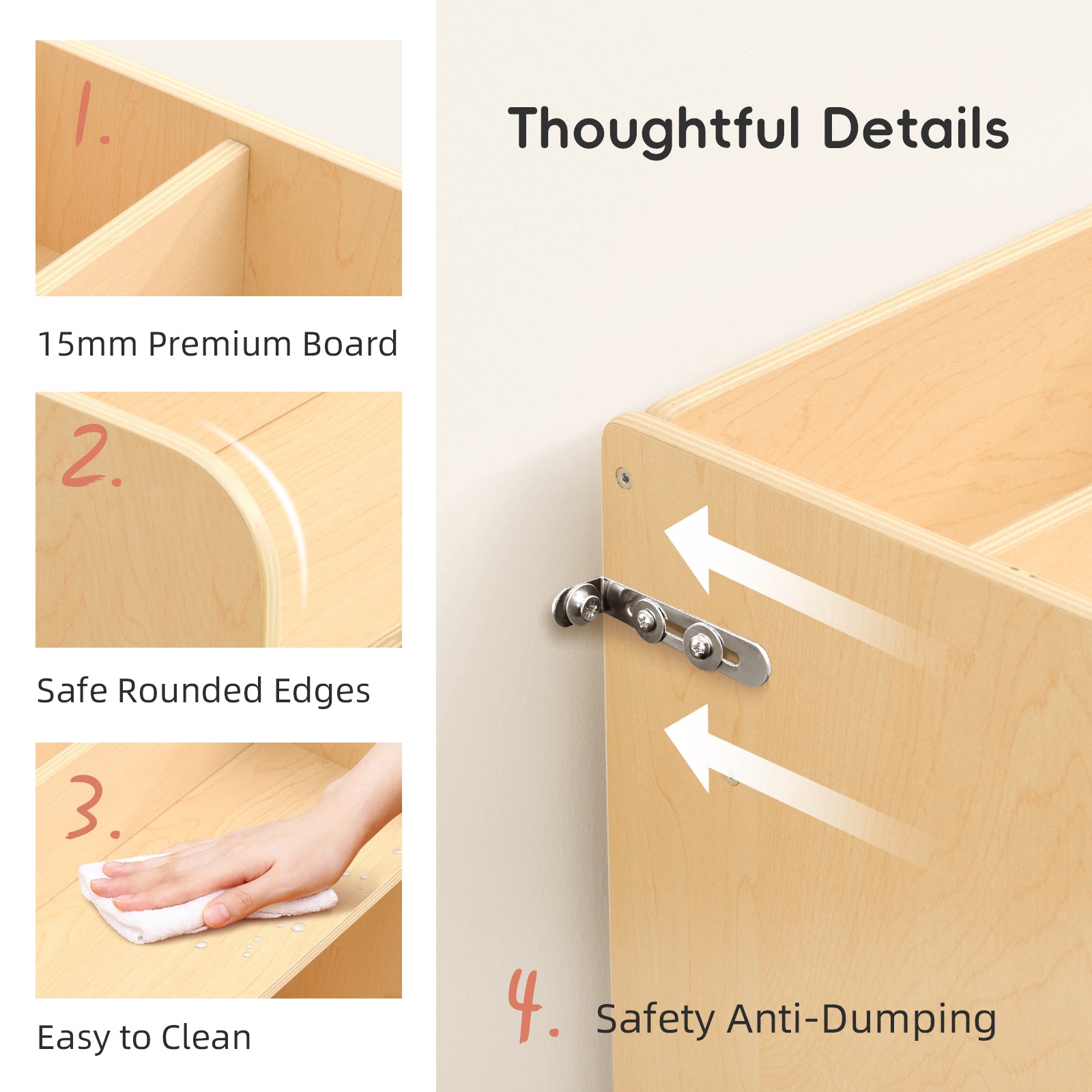 OOOK Wooden Toy Storage &amp; Display Organizer