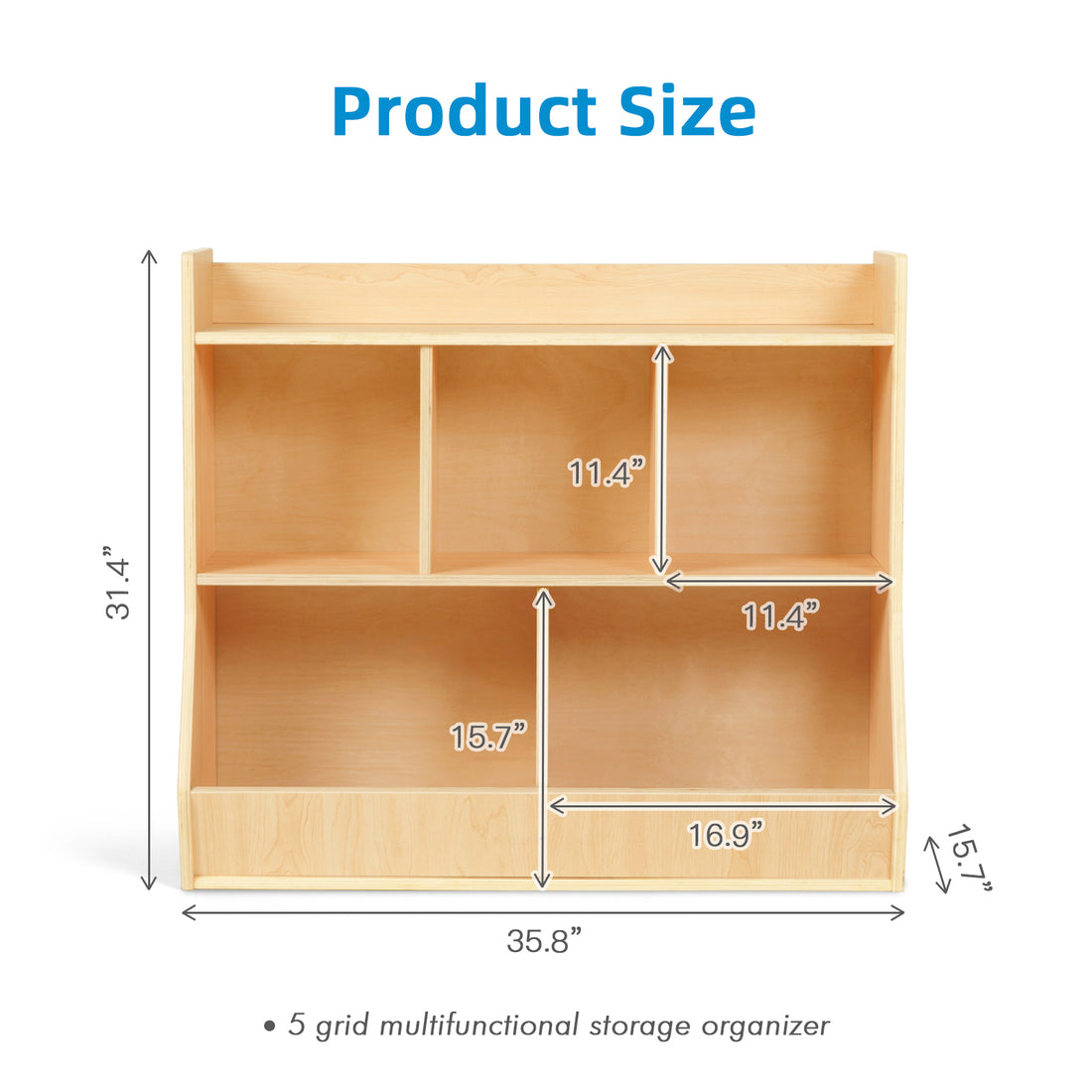 Kids Bookshelf and Toy Storage
