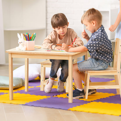 OOOK Solid Wood Kids Table and Chair Set