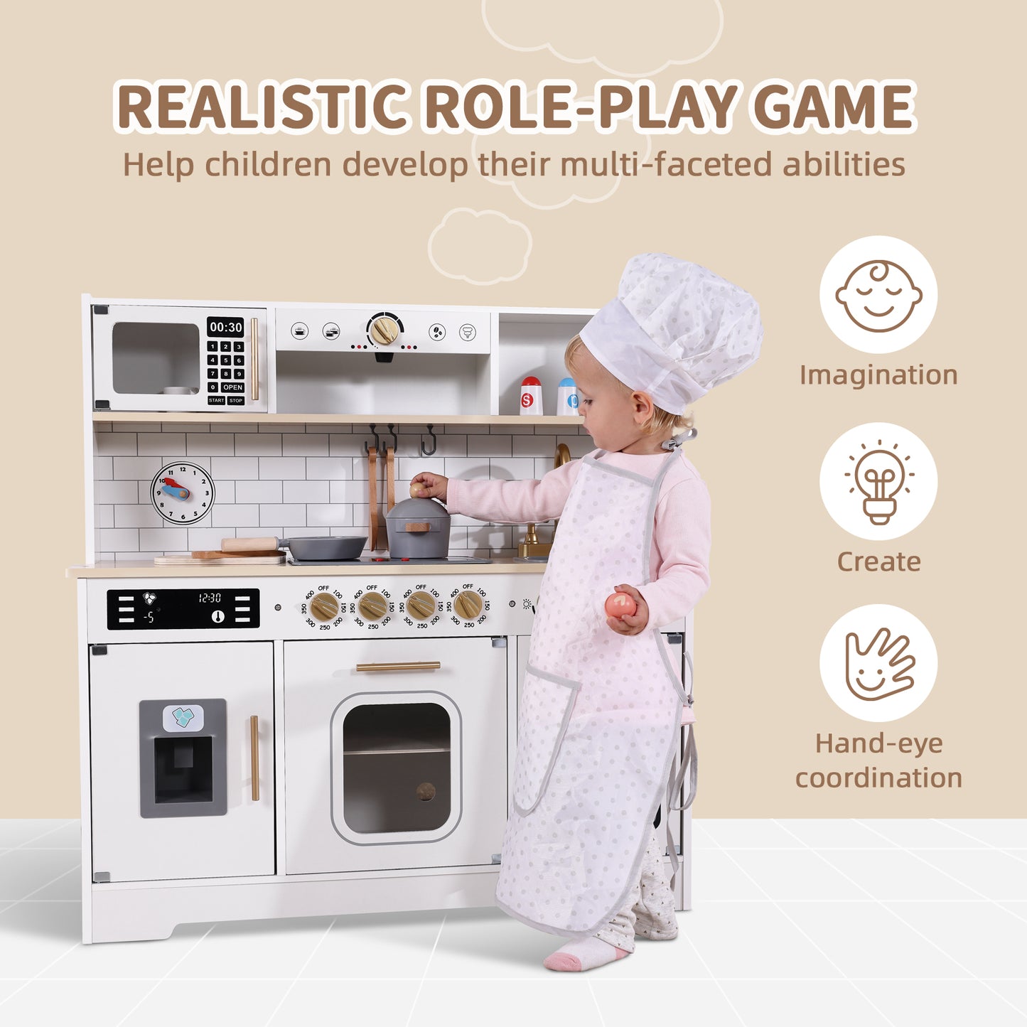 Kids Play Kitchen Set