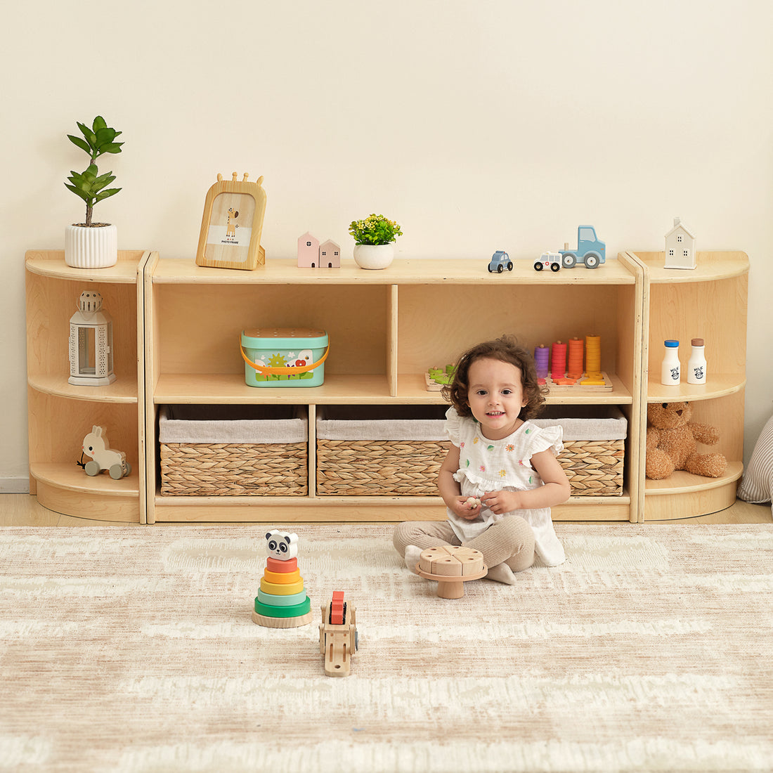 Montessori  5-Section Storage Cabinet