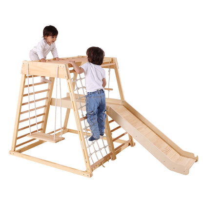 8 in 1 Indoor Kids Playground,Climbing Toys