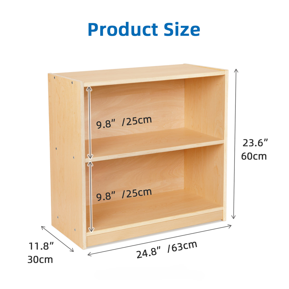 OOOK Plywood 2-Tier Montessori Shelf and Toy Storage (Small)