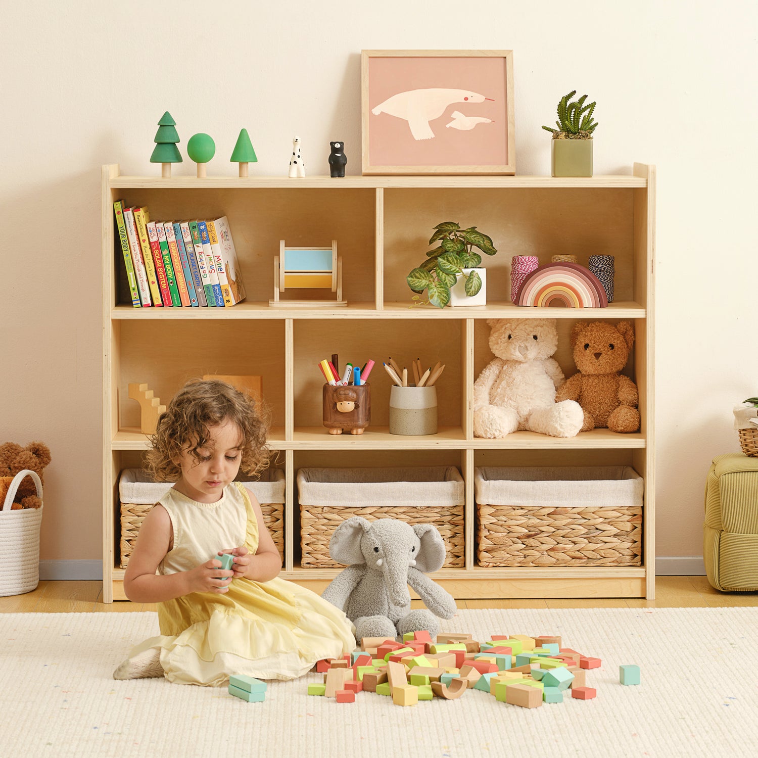 OOOK Montessori  8 Tier Toy Organizers and Storage Shelf