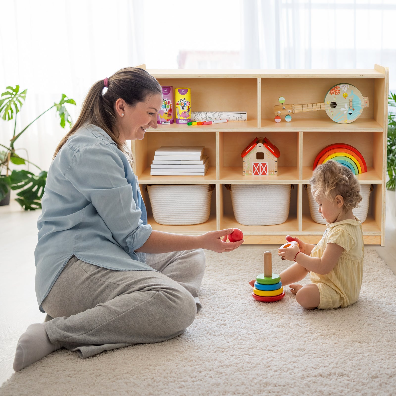 Toy Organizers and Storage Montessori Shelf 8 Shelf