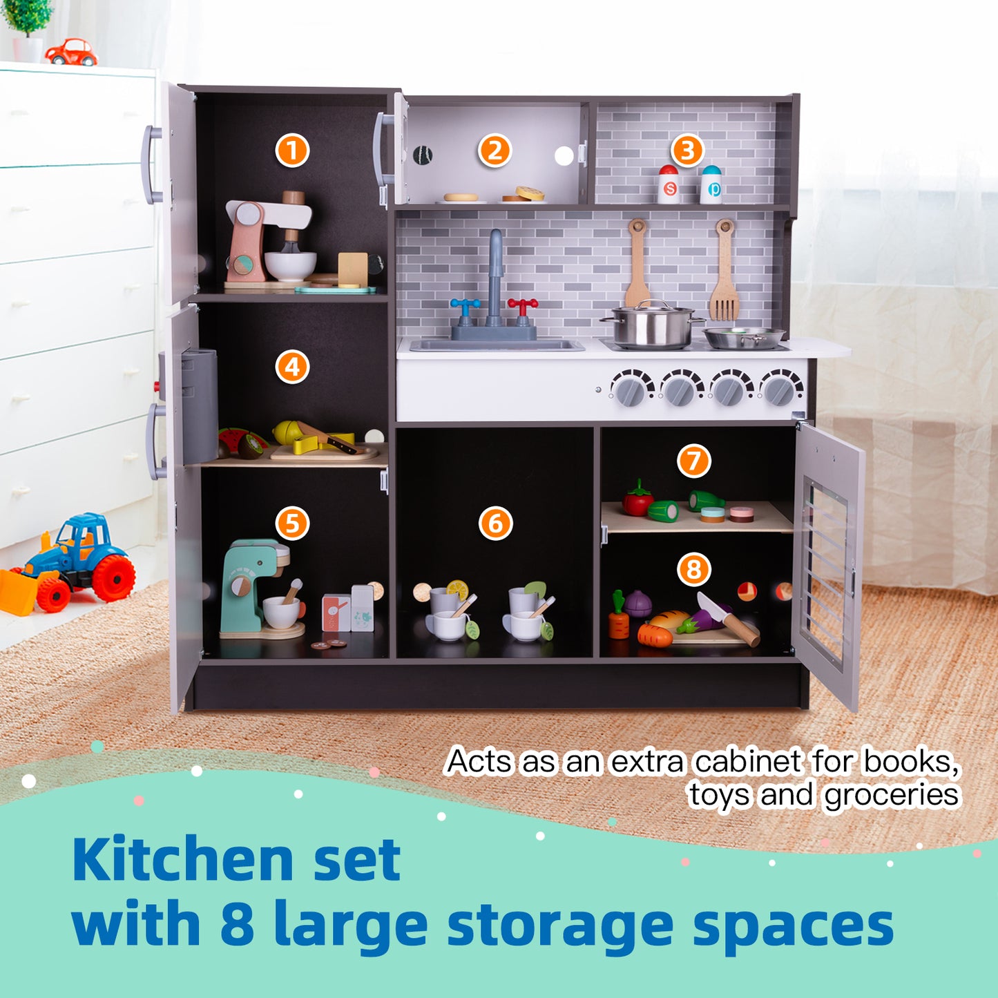 Wooden Kitchen Set for Kids