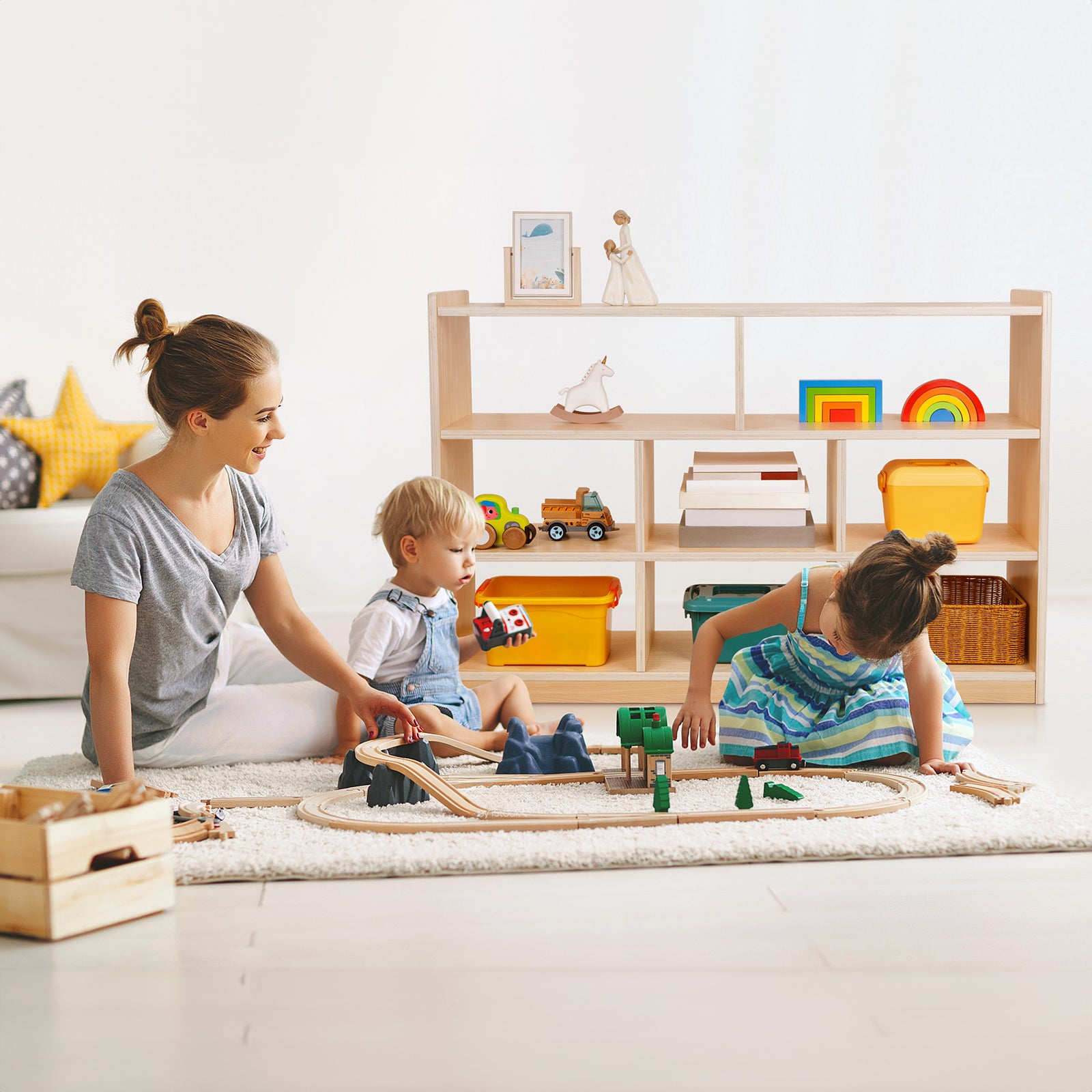 Montessori 8-Section Storage Cabinet