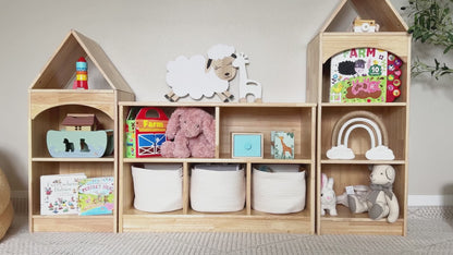 OOOK 4-Tier Rubberwood House Design Kids&