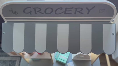 All-in-One Grocery Store Pretend Play with Chalkboards