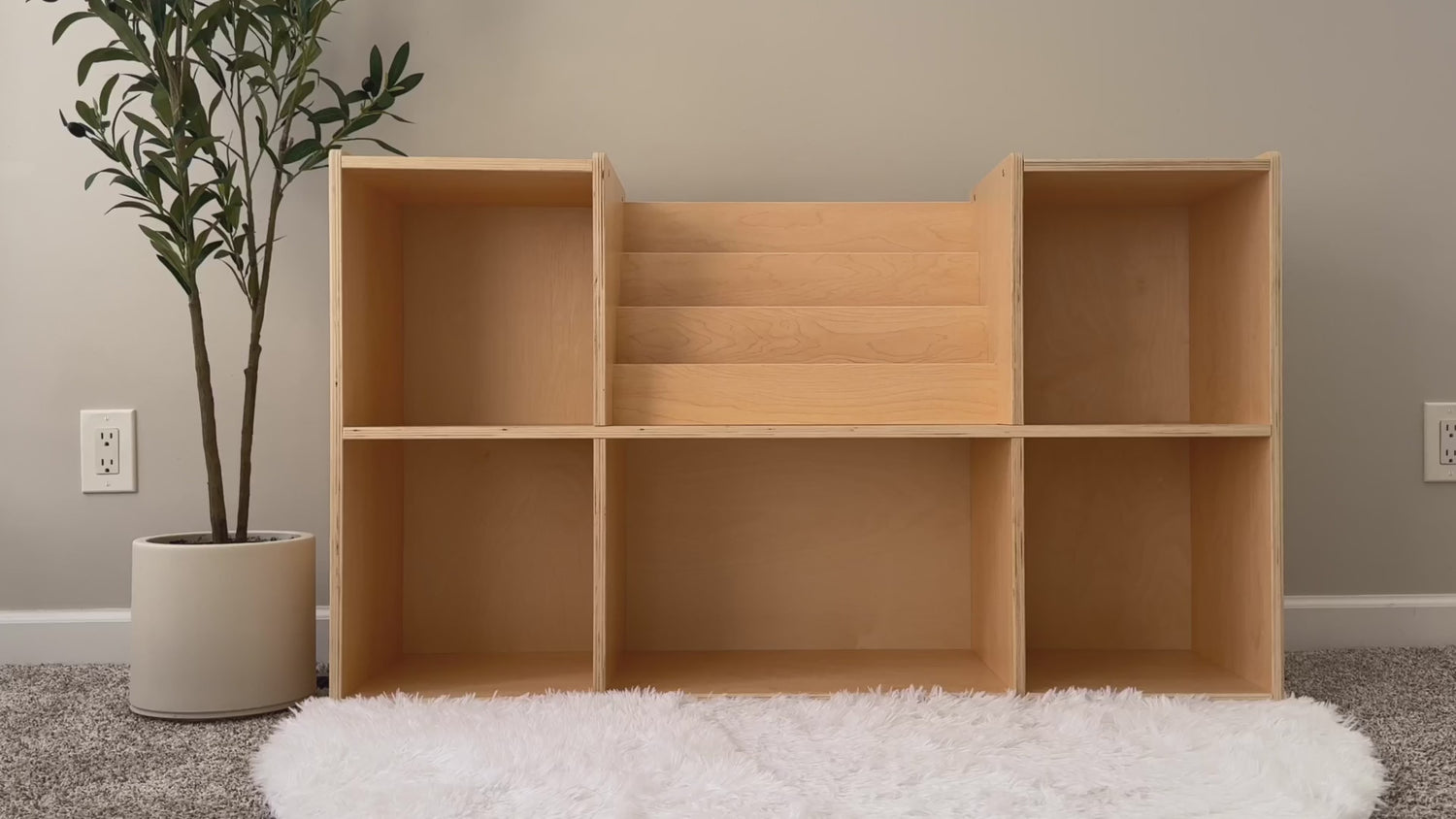 OOOK Multi-purpose Montessori Bookshelf Toy Storage Organizer