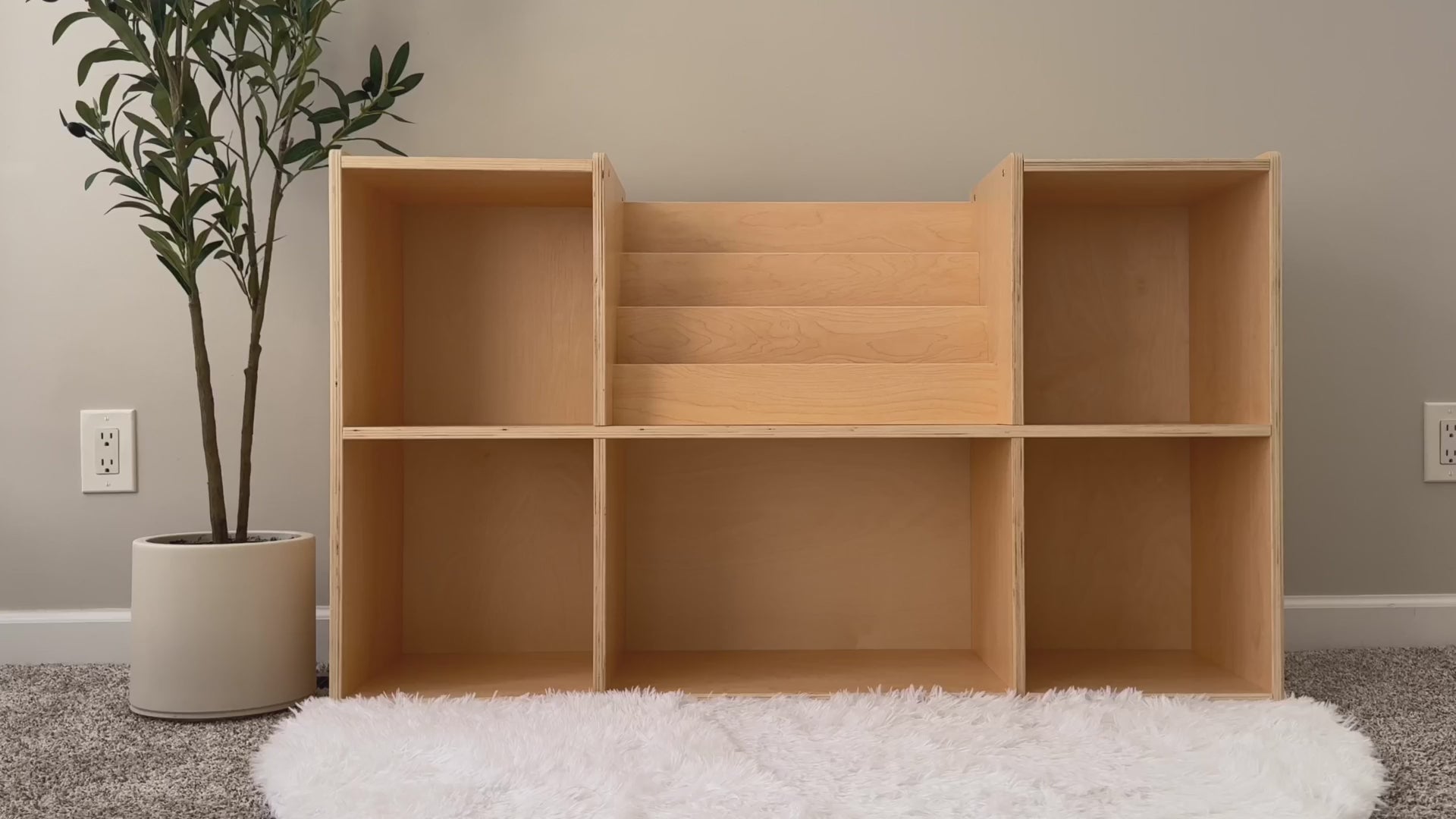 OOOK Multi-purpose Montessori Bookshelf Toy Storage Organizer