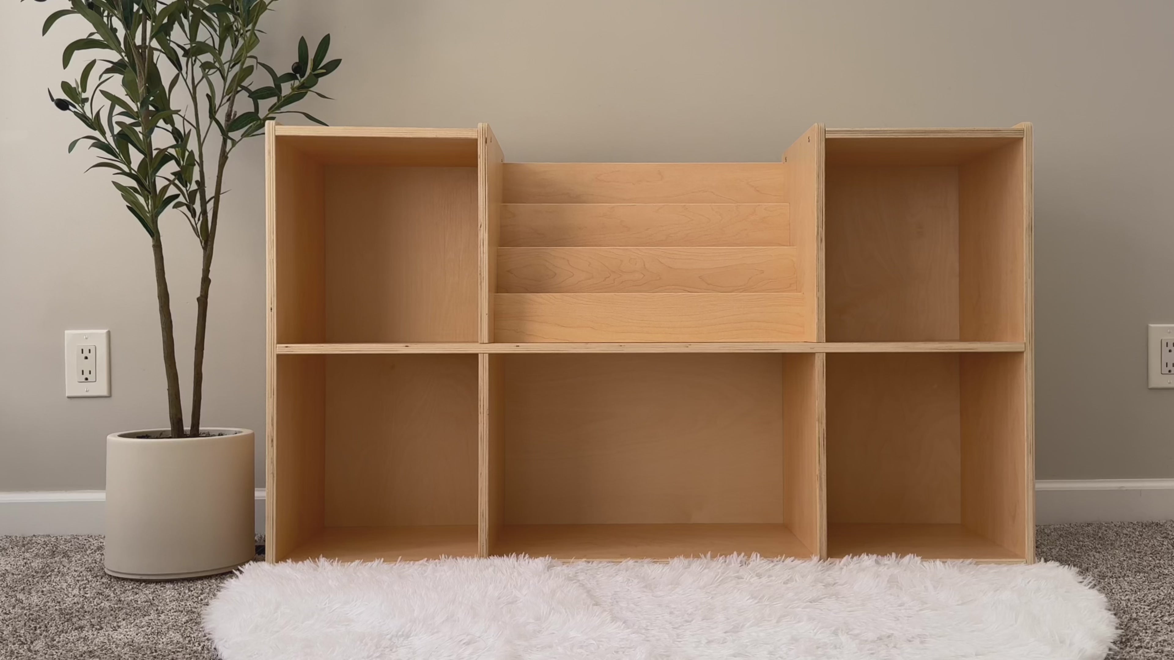 OOOK Montessori Bookshelf Toy Storage Organizer